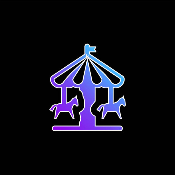 Значок синего градиента Парка развлечений