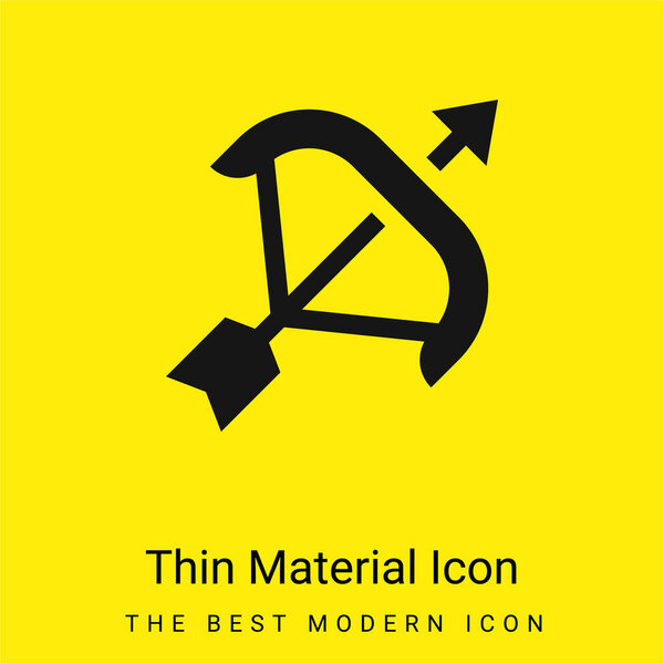 Arch minimal bright yellow material icon