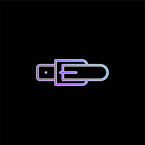 Belt blue gradient vector icon