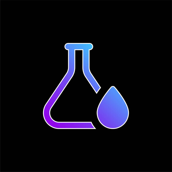 Blood Drop blue gradient vector icon