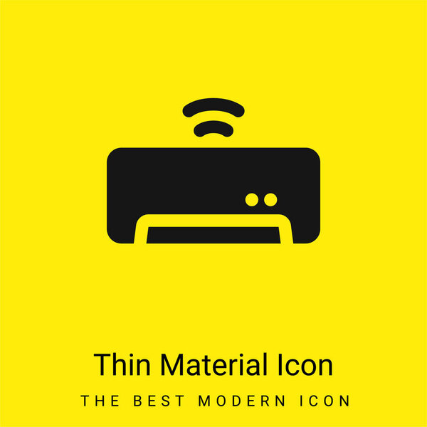 Air Conditioner minimal bright yellow material icon