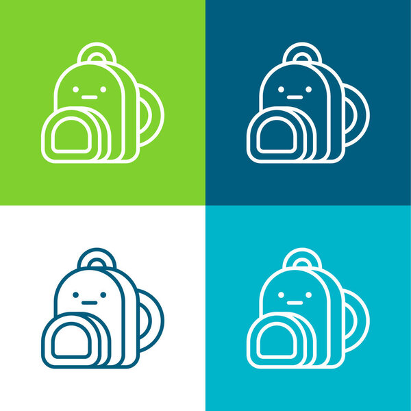 Рюкзак Четыре цвета минимальный набор значков