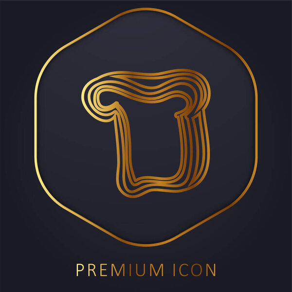 Логотип или иконка золотой линии хлеба