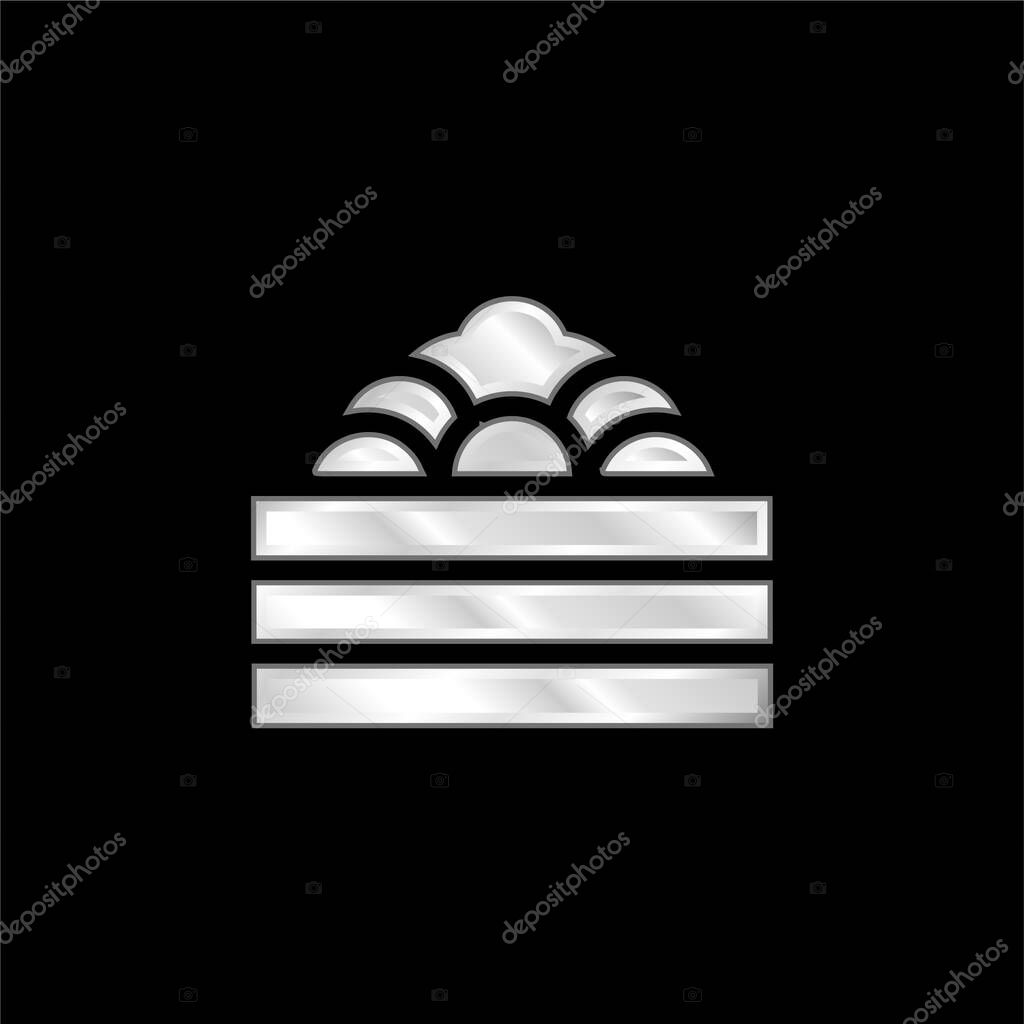 Ball Pool silver plated metallic icon