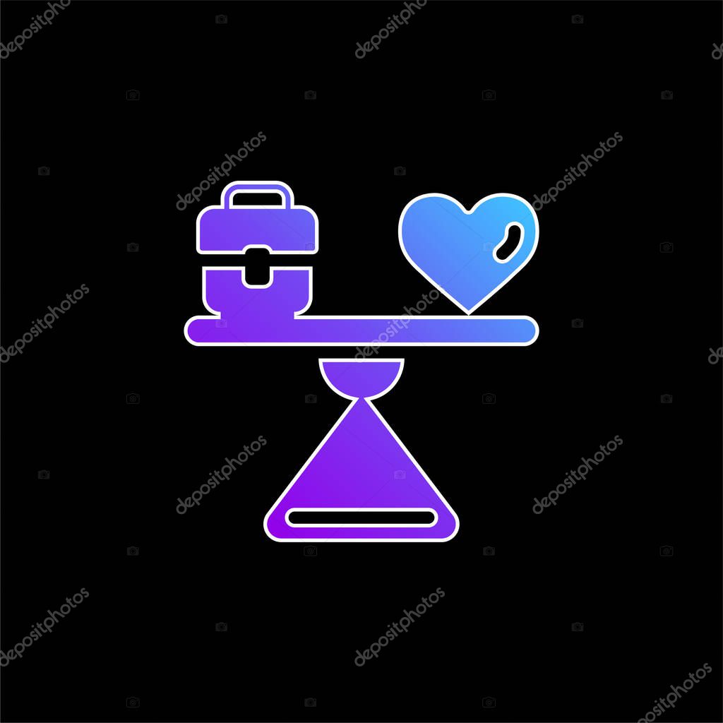 Balance blue gradient vector icon