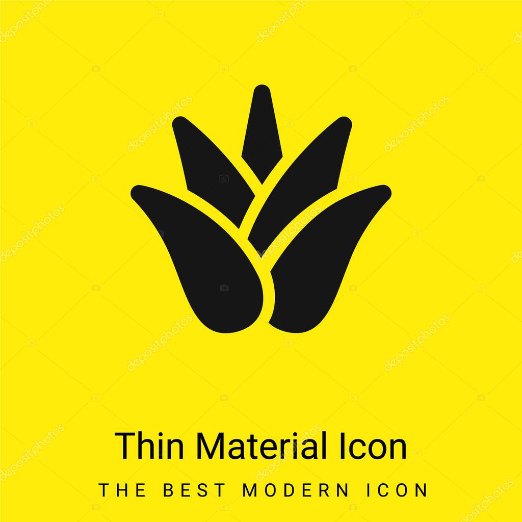 Agave minimal bright yellow material icon