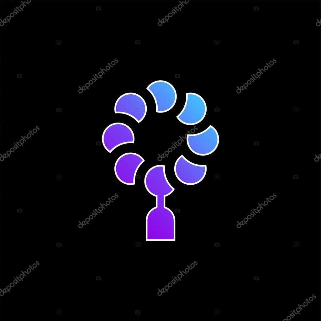 Beads blue gradient vector icon