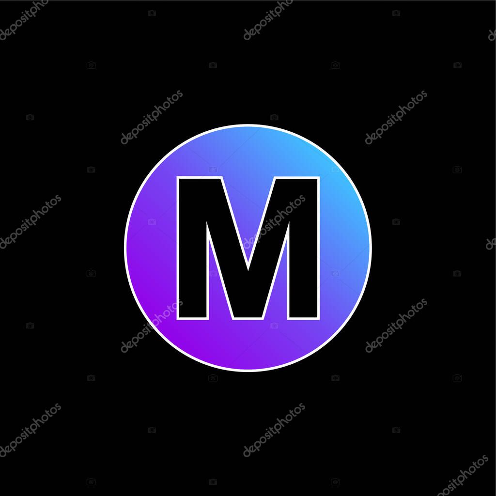 Baltimore Metro Logo Symbol blue gradient vector icon