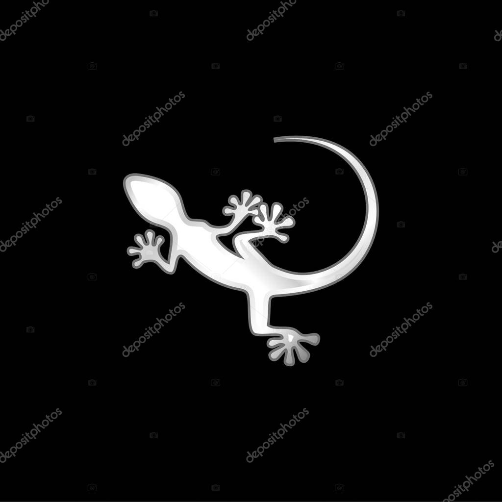 Animal silver plated metallic icon
