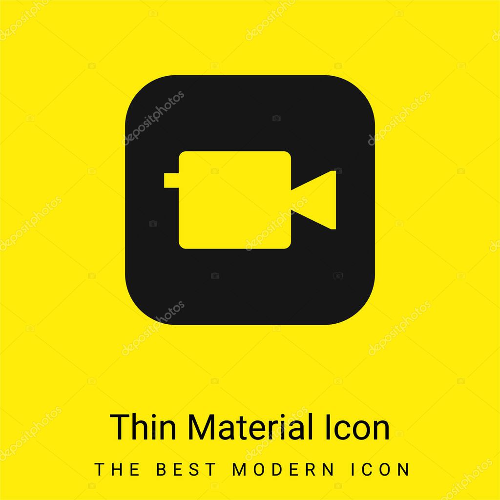 Apple minimal bright yellow material icon