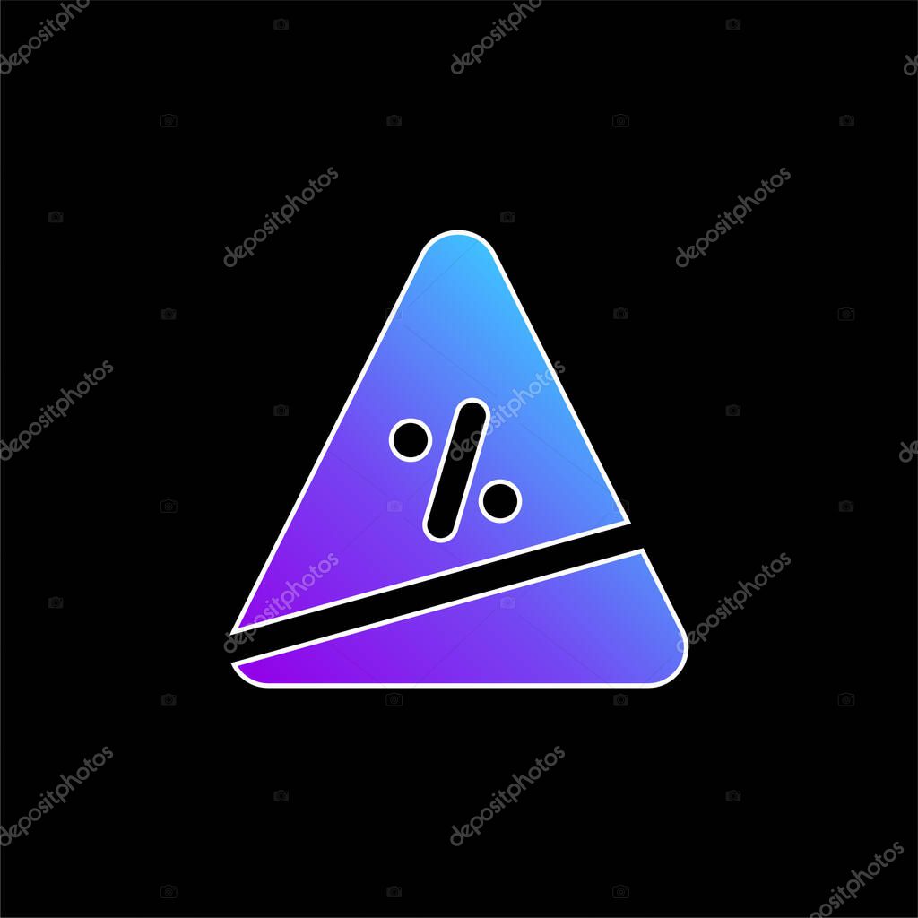 Ascent blue gradient vector icon