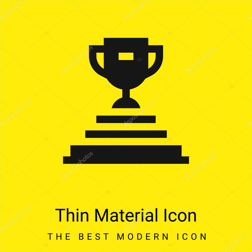 Achievement minimal bright yellow material icon