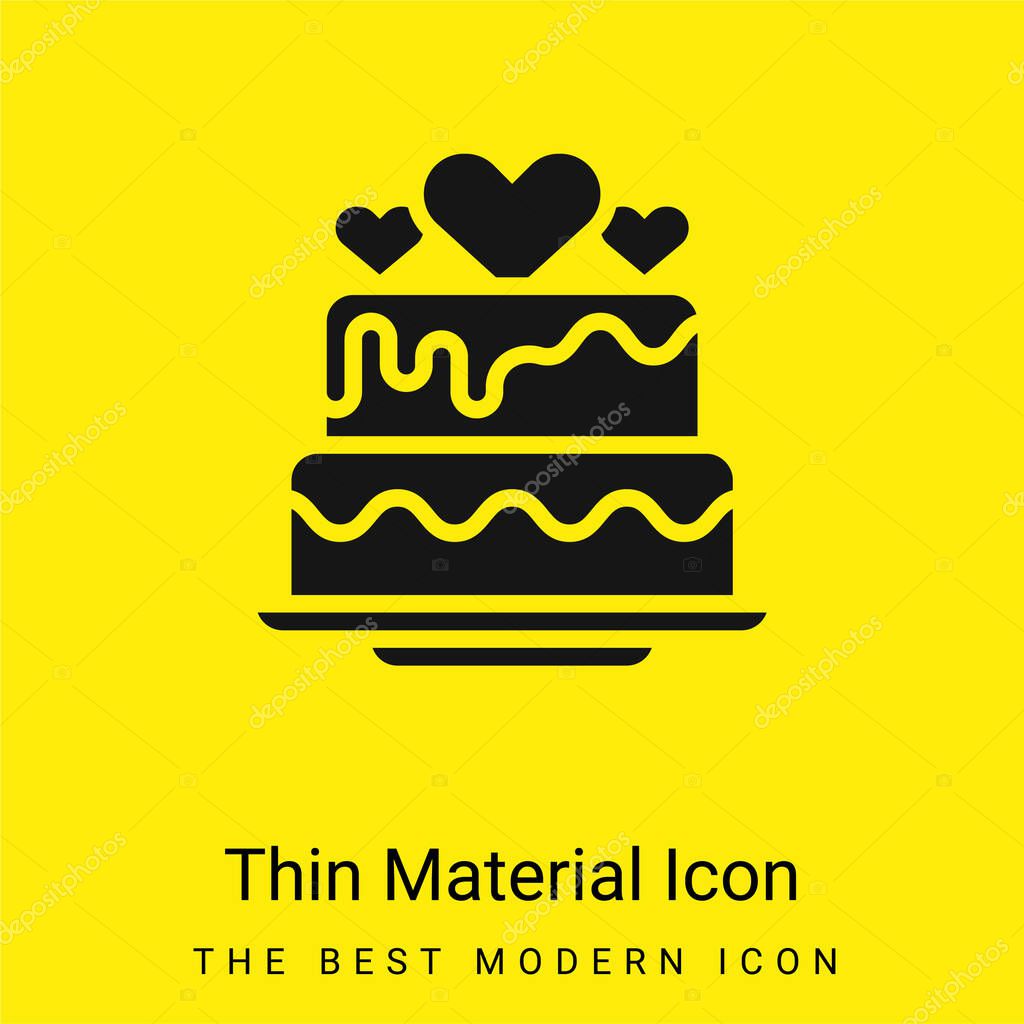 Baker minimal bright yellow material icon