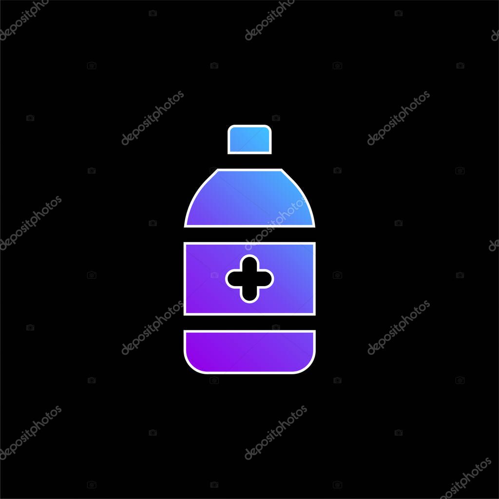 Alcohol blue gradient vector icon