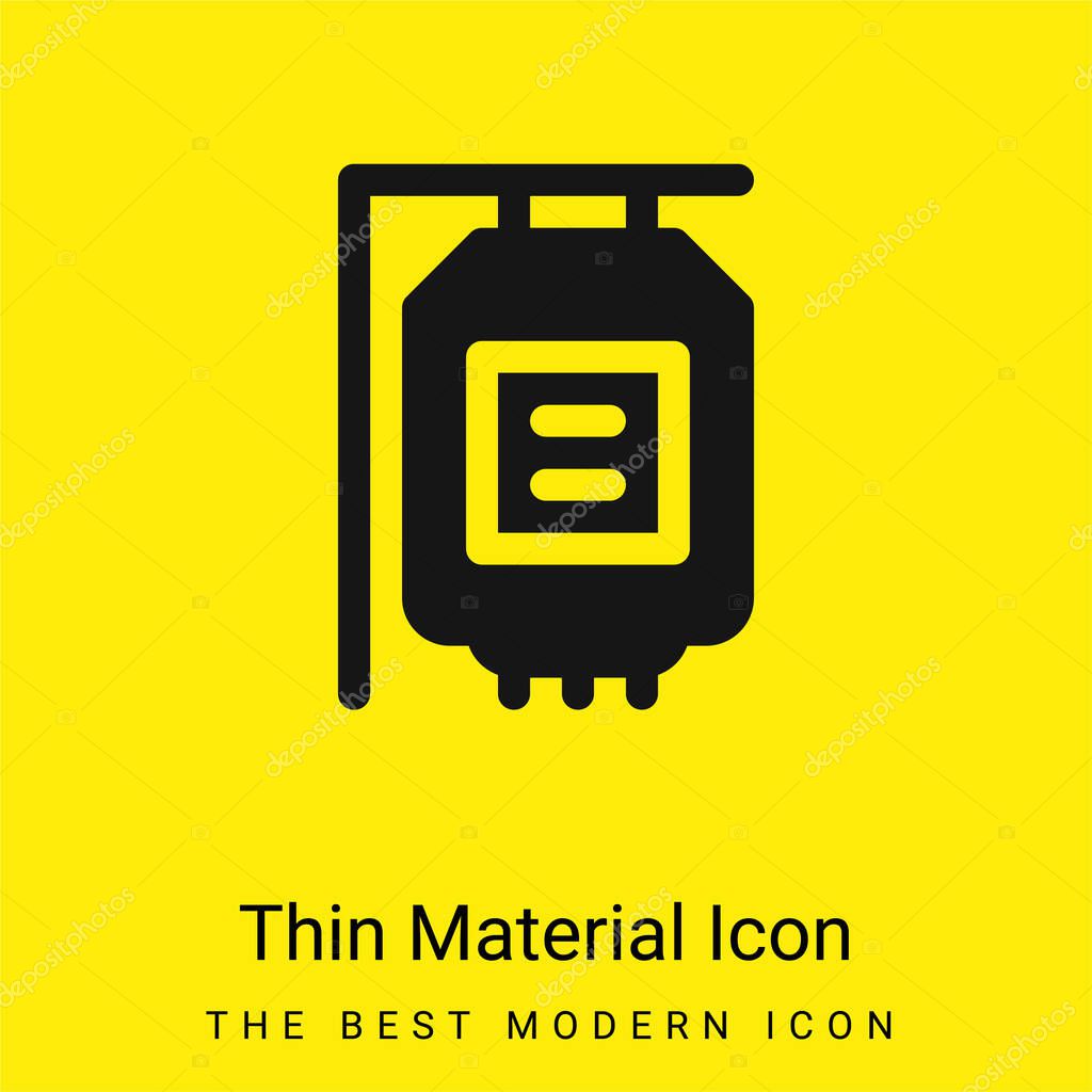 Blood Transfusion minimal bright yellow material icon