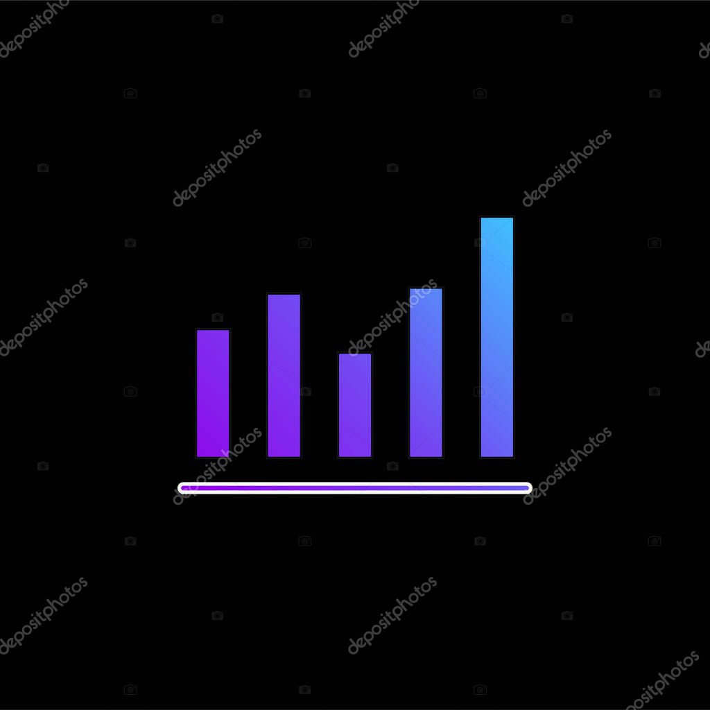 Activity blue gradient vector icon