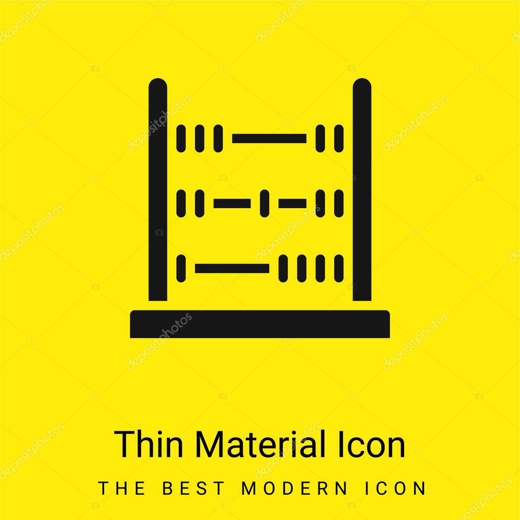 Abacus minimal bright yellow material icon