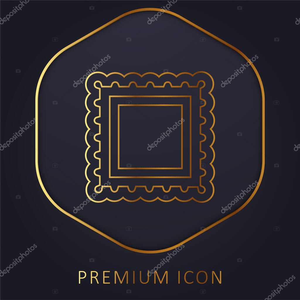 Border For Frame Pictures golden line premium logo or icon