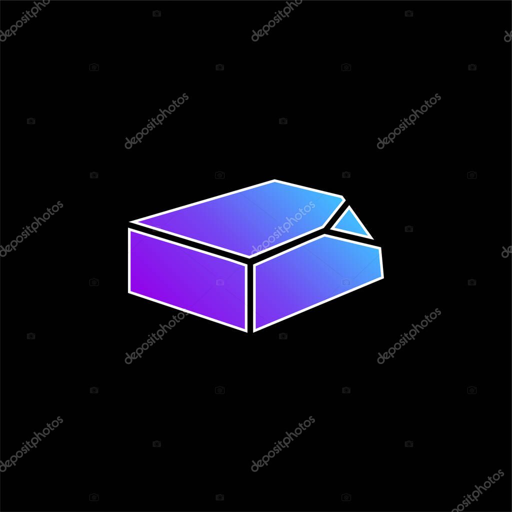 Box Organization Tool blue gradient vector icon