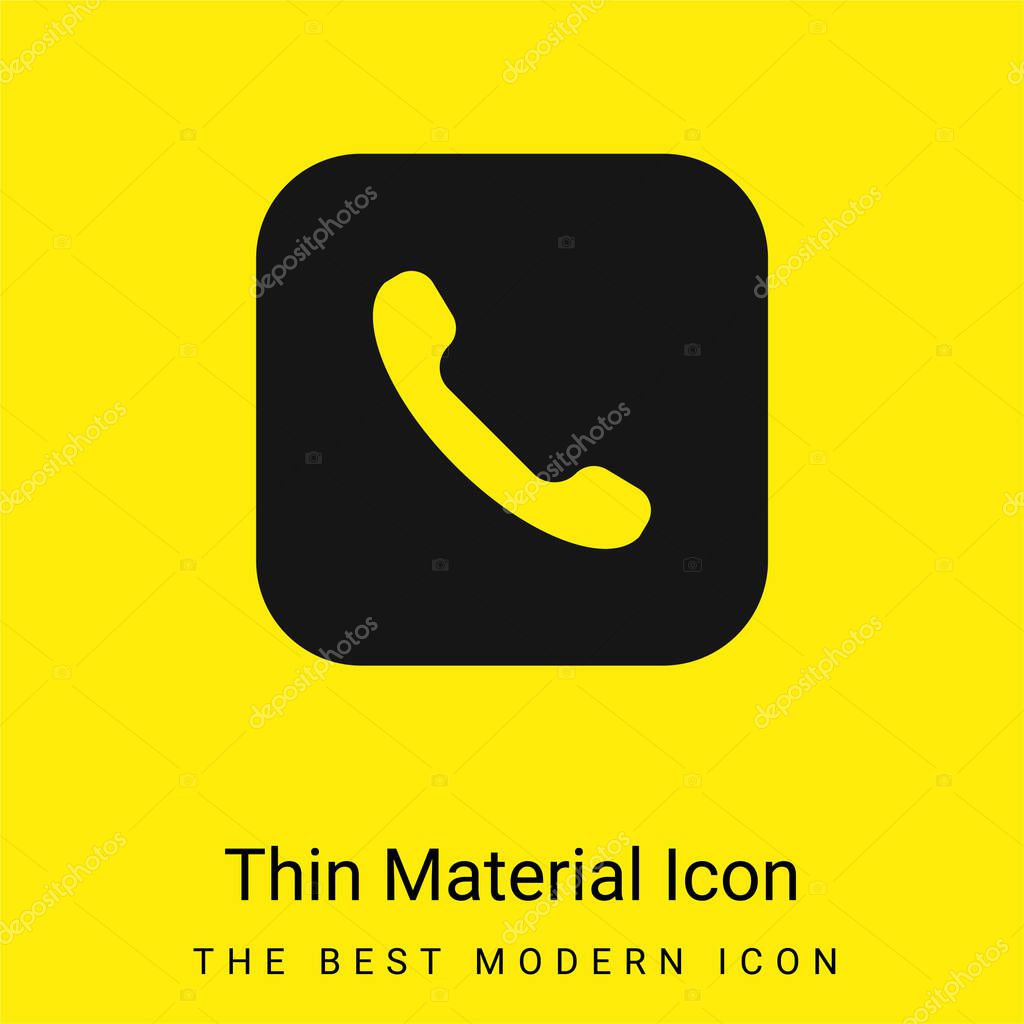 Apple minimal bright yellow material icon