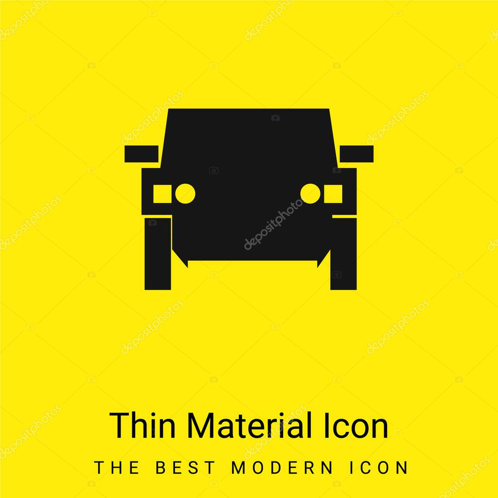 All Terrain Vehicle minimal bright yellow material icon