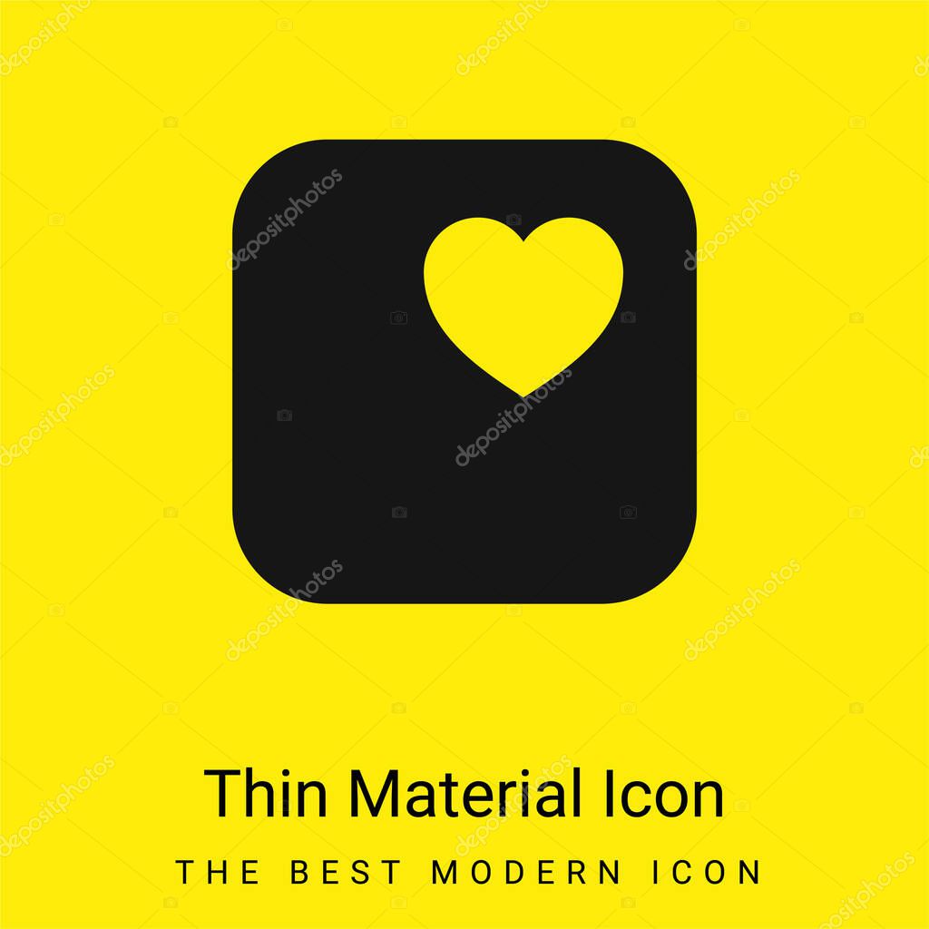 Apple minimal bright yellow material icon