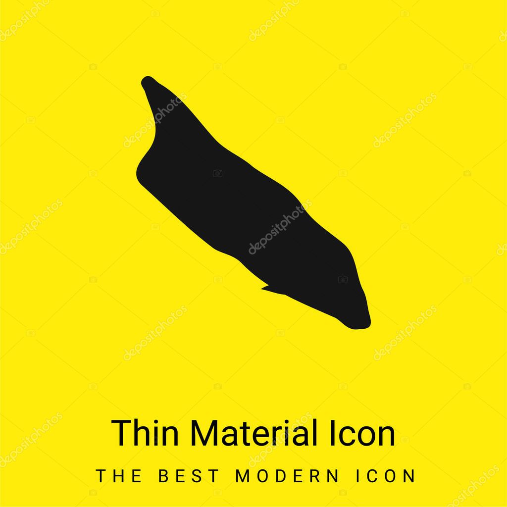 Aruba minimal bright yellow material icon