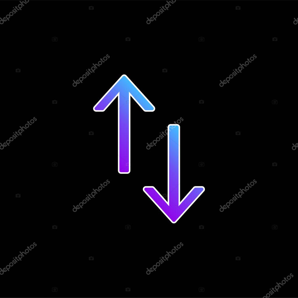 Arrows blue gradient vector icon