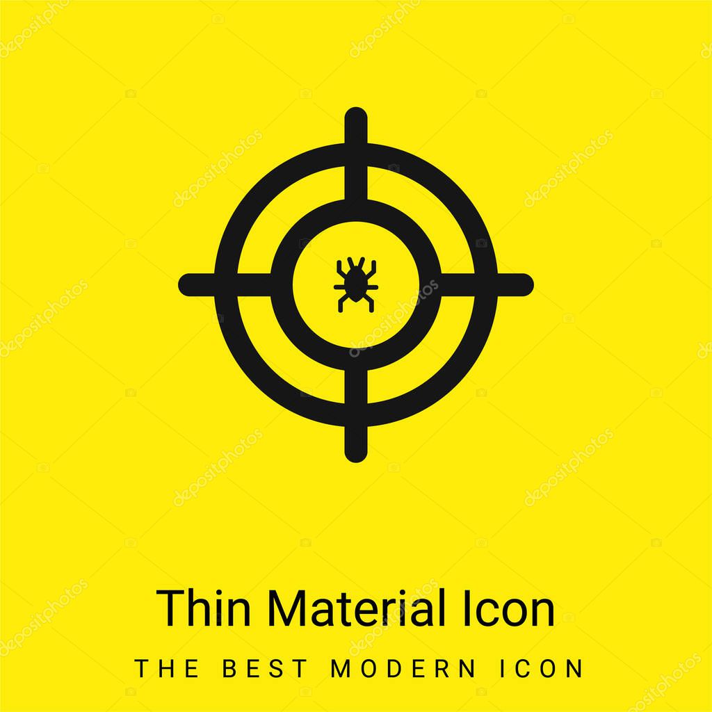 Antivirus minimal bright yellow material icon