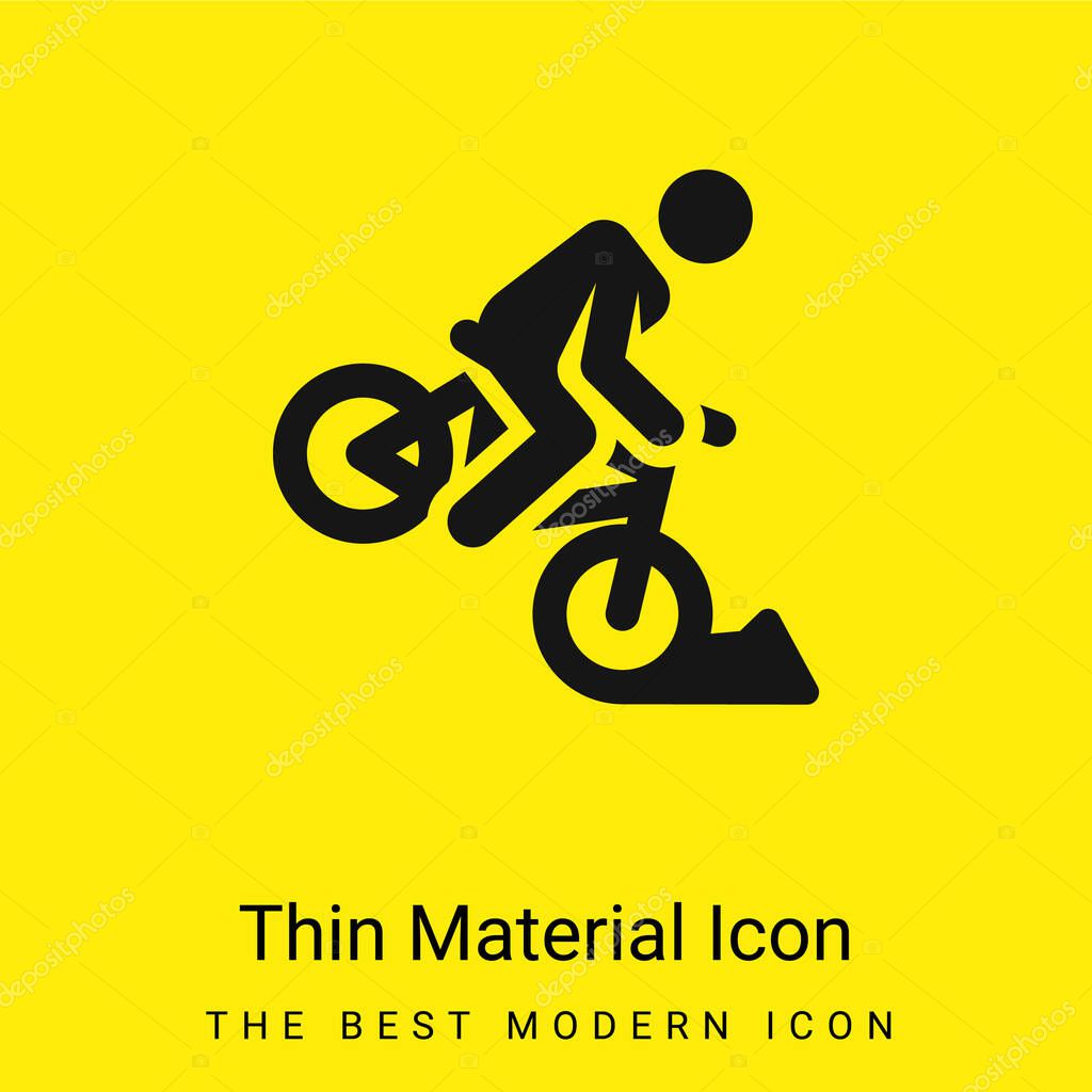 Accident minimal bright yellow material icon