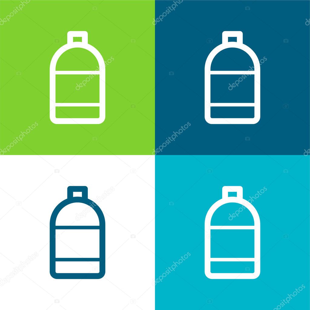 Alcohol Flat four color minimal icon set