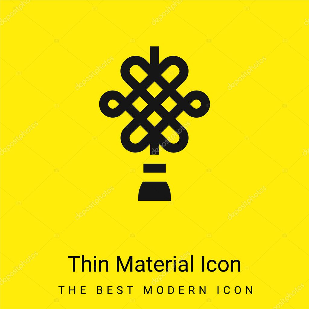 Amulet minimal bright yellow material icon