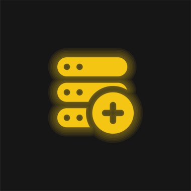 Parlak sarı neon simgesi ekle