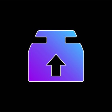 Kutu mavisi gradyan vektör simgesi