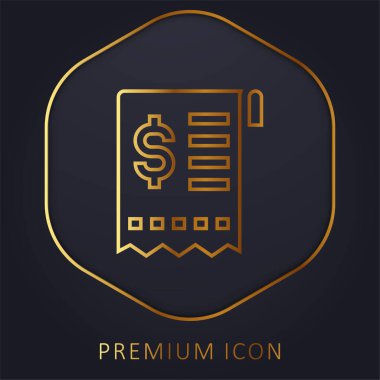 Bill Golden Line premium logosu veya simgesi