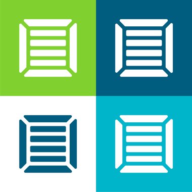 Kutu Düzlüğü 4 renk en küçük simge kümesi