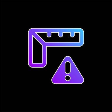 Mavi gradyan vektör simgesini uyar