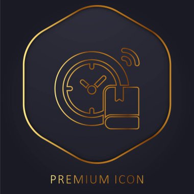 Okula Dönüş Altın Hat prim logosu veya simgesi