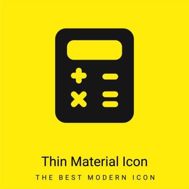 Balance Sheet minimal bright yellow material icon clipart