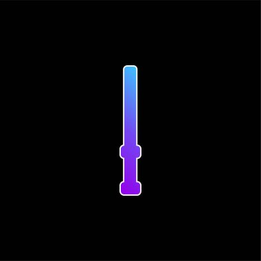 Baton mavi gradyan vektör simgesi