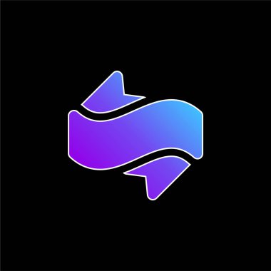 Sancak mavisi gradyan vektör simgesi