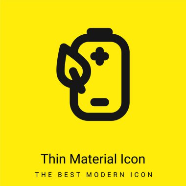 Pil en az parlak sarı madde simgesi