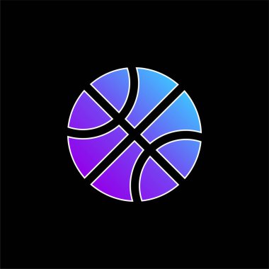 Basketbol mavi gradyan vektör simgesi