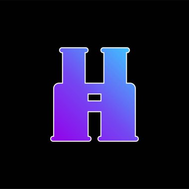 Dürbünler mavi eğimli vektör simgesi