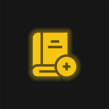 Parlak sarı neon simgesi ekle