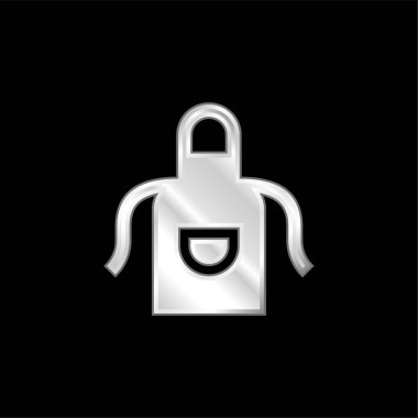 Önlük gümüş kaplama metalik simge