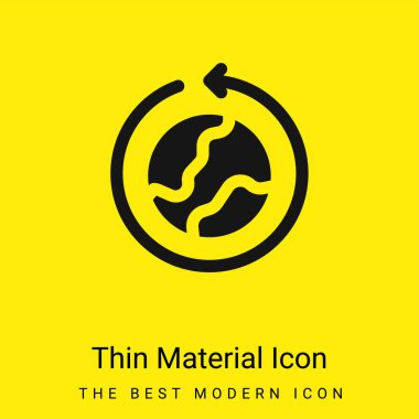 Dünyanın etrafında en az sarı madde simgesi