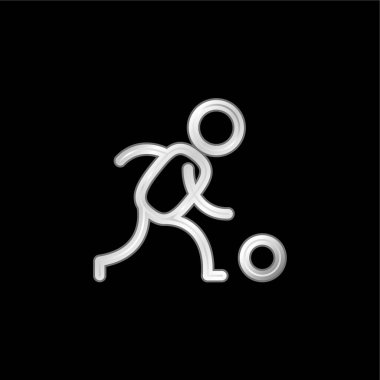 Gümüş kaplama metalik simge