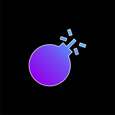 Bomba mavi gradyan vektör simgesi