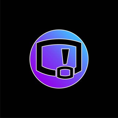 Bitacoras Sembol mavi gradyan vektör simgesi